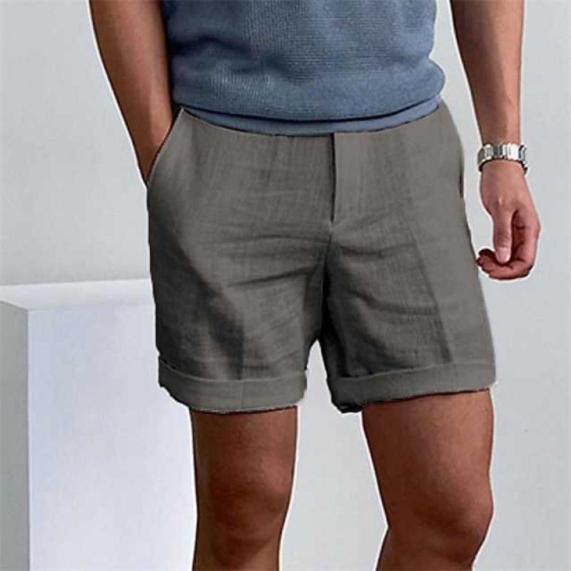 Mariano Short Homme Lin – Shorts Légers Respirants, Coupe Relax Décontractée