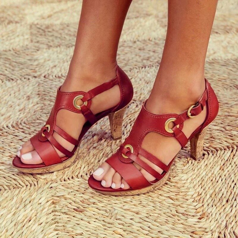 Mabel Sandalias de Mujer Confort – Plataforma Elegante, Correa Ajustable, Veraniegas Casual Chic