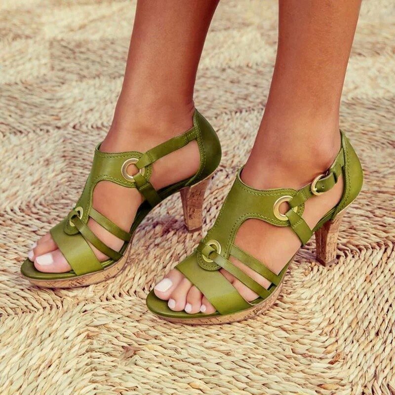 Mabel Sandalias de Mujer Confort – Plataforma Elegante, Correa Ajustable, Veraniegas Casual Chic