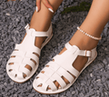 Mackenzee Sandales Femme en Cuir – Design Élégant, Semelle Confort & Fermeture Réglable