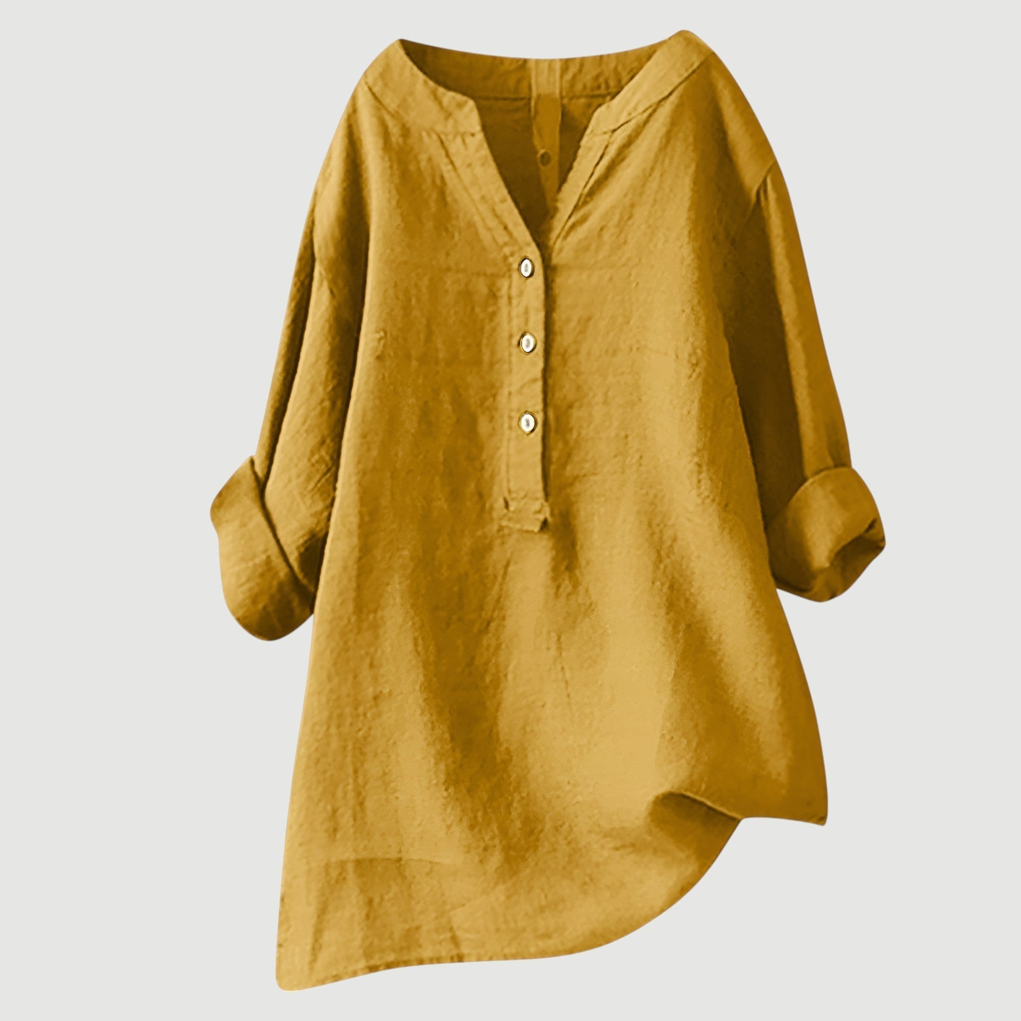Freda Camisa para Mujer – Lino Transpirable, Corte Amplio y Estilo Casual de Verano