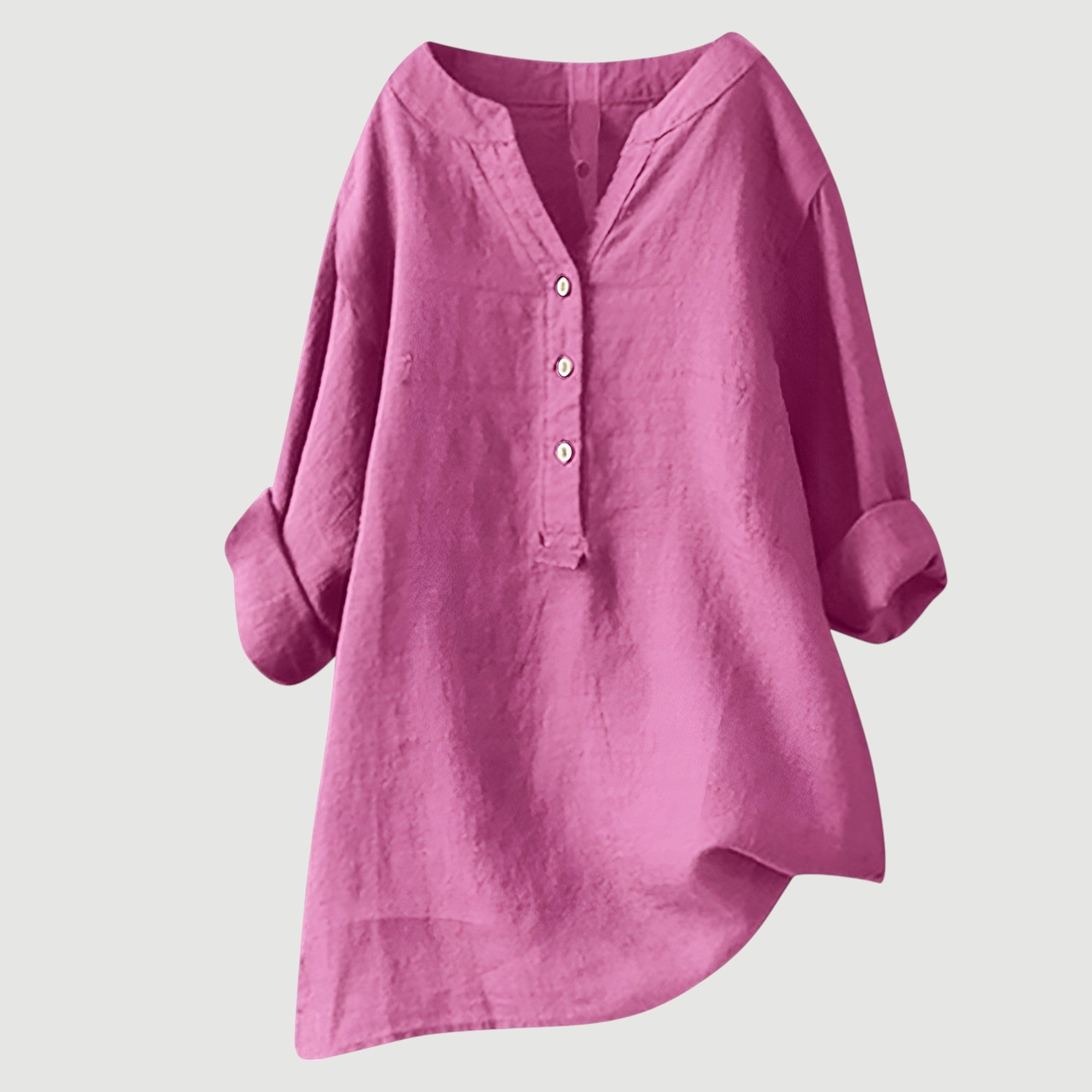 Freda Camisa para Mujer – Lino Transpirable, Corte Amplio y Estilo Casual de Verano