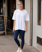 Naomi Women's Oversize T-shirt – Crew Neck, Dropped Shoulders & Soft Fabric