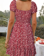 Celia Vestito Donna Mini – Stampa Floreale, Scollo a V, Spalline Regolabili & Volant
