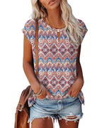 Genevieve T-Shirt Donna – Top con Scollo Convertibile e Chiusura Metallica