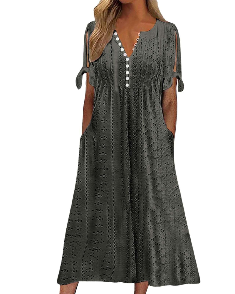 Adelaide Abito Maxi Donna Boho – Spalline Sottili, Schiena Scoperta e Tessuto Leggero