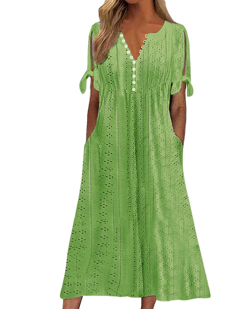 Adelaide Abito Maxi Donna Boho – Spalline Sottili, Schiena Scoperta e Tessuto Leggero