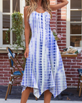 Sukienka midi boho Amelia Abito dla kobiet – letnia sukienka bez rękawów z nadrukiem, o wygodnym i miękkim kroju