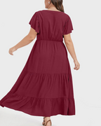 Zoey Kamizelka Damska z Bawełny i Lnu – Sukienka Boho Midi z Kieszeniami, Krój A i Luźne Dopasowanie