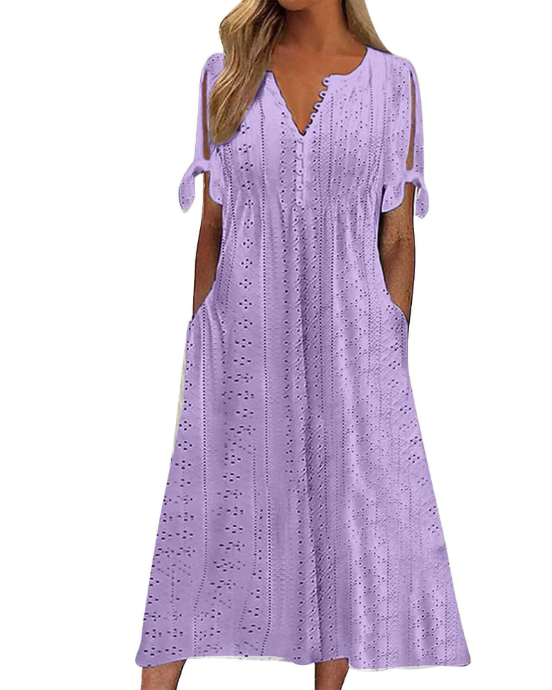 Adelaide Abito Maxi Donna Boho – Spalline Sottili, Schiena Scoperta e Tessuto Leggero