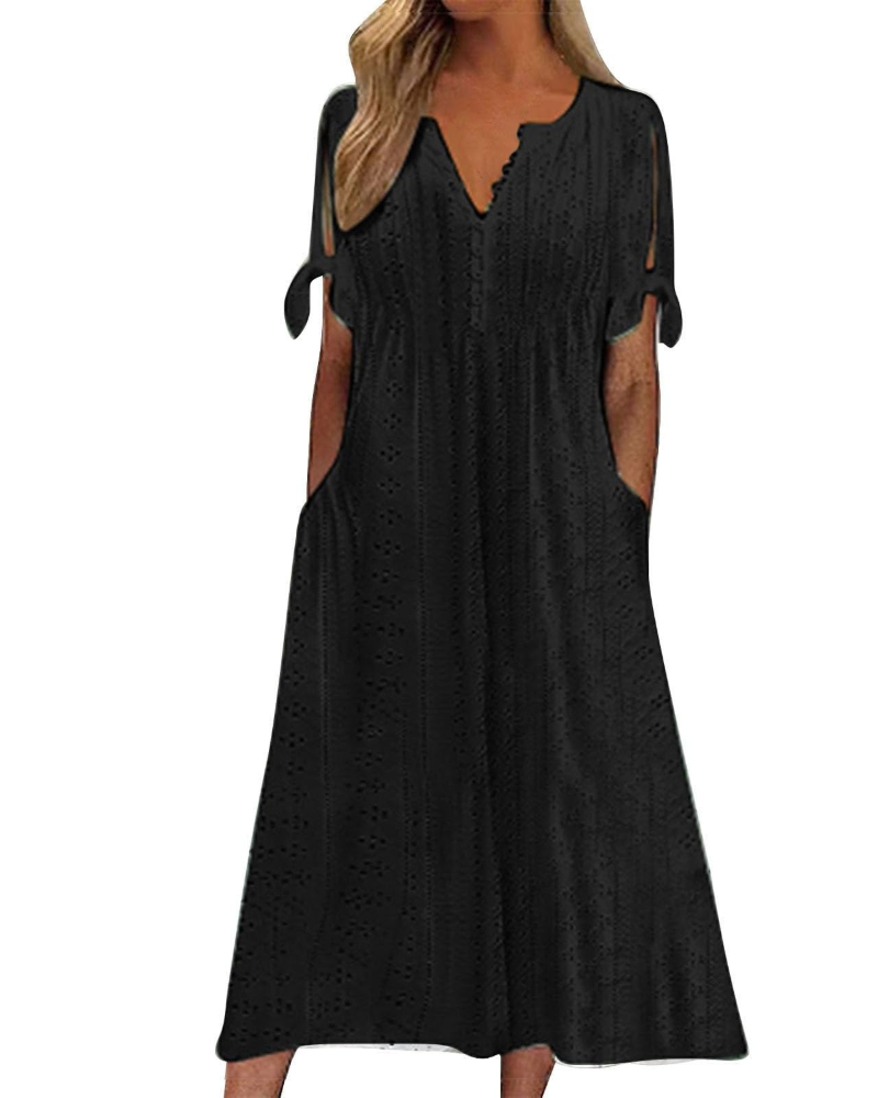 Adelaide Abito Maxi Donna Boho – Spalline Sottili, Schiena Scoperta e Tessuto Leggero