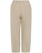 Harper Pantalon Cropped Femme – 100 % Coton, Taille Élastiquée et Poches Latérales