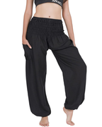 Amelia Pantaloni Harem Donna – Stile Boho, Vita Elasticizzata, Vestibilità Ampia e Tasca Laterale