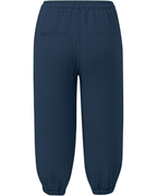 Sienna Pantaloni Capri Donna – Lino e Cotone, Vita Alta con Coulisse e Gamba Ampia