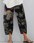 Victoria Pantalon Harem Femme – Imprimé Boho, 100 % Coton, Taille Élastiquée et Poches