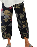 Victoria Pantalon Harem Femme – Imprimé Boho, 100 % Coton, Taille Élastiquée et Poches