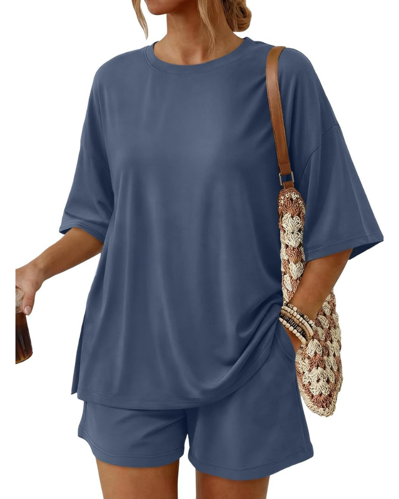 Blair Set Donna 2 Pezzi – Top Oversize e Shorts Morbidi con Coulisse e Tasche