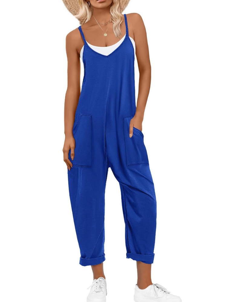 Kennedy Tuta Donna – Jumpsuit Estiva con Spalline Regolabili e Vestibilità Ampia