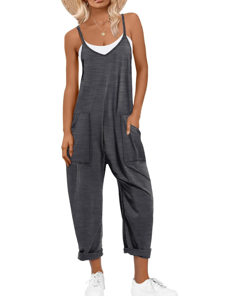 Kennedy Tuta Donna – Jumpsuit Estiva con Spalline Regolabili e Vestibilità Ampia