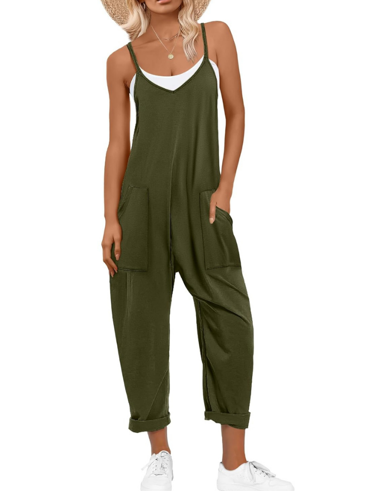 Kennedy Tuta Donna – Jumpsuit Estiva con Spalline Regolabili e Vestibilità Ampia