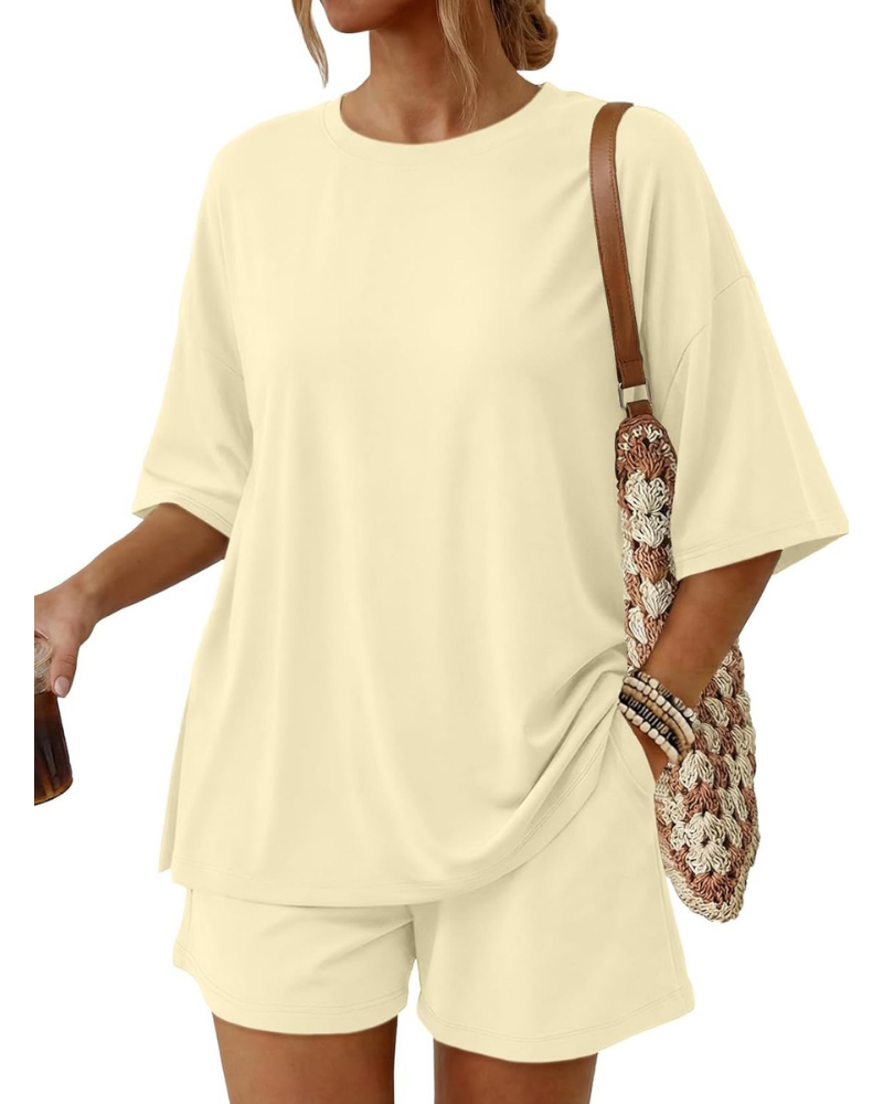 Blair Set Donna 2 Pezzi – Top Oversize e Shorts Morbidi con Coulisse e Tasche