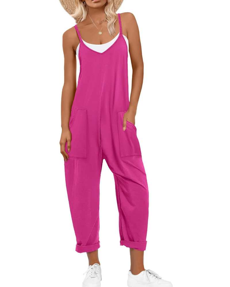 Kennedy Tuta Donna – Jumpsuit Estiva con Spalline Regolabili e Vestibilità Ampia