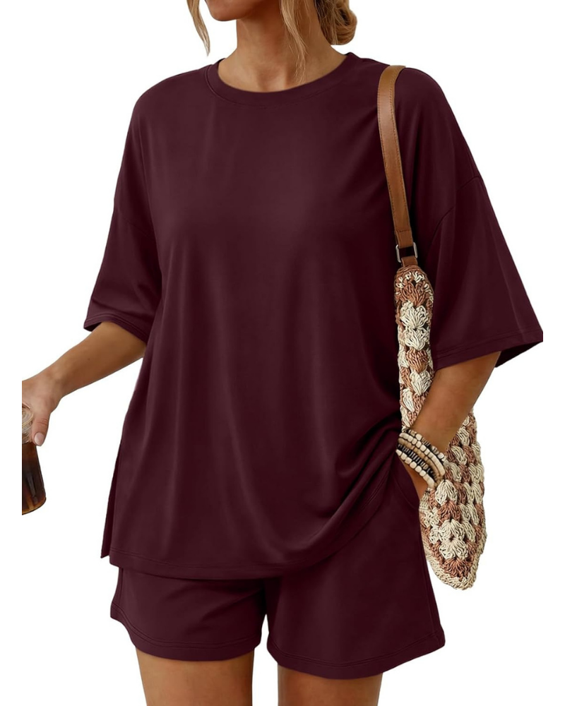 Blair Set Donna 2 Pezzi – Top Oversize e Shorts Morbidi con Coulisse e Tasche
