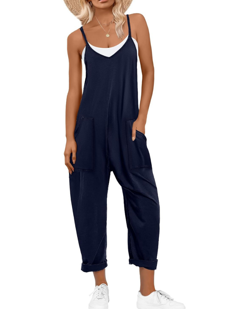 Kennedy Tuta Donna – Jumpsuit Estiva con Spalline Regolabili e Vestibilità Ampia