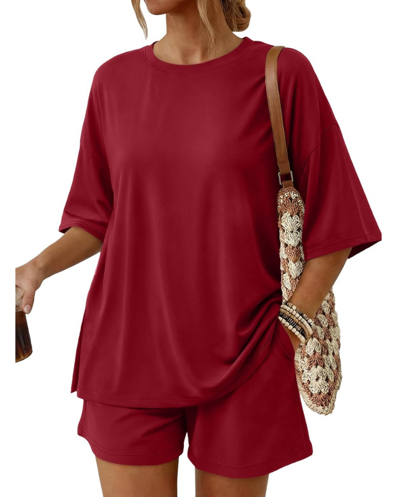 Blair Set Donna 2 Pezzi – Top Oversize e Shorts Morbidi con Coulisse e Tasche