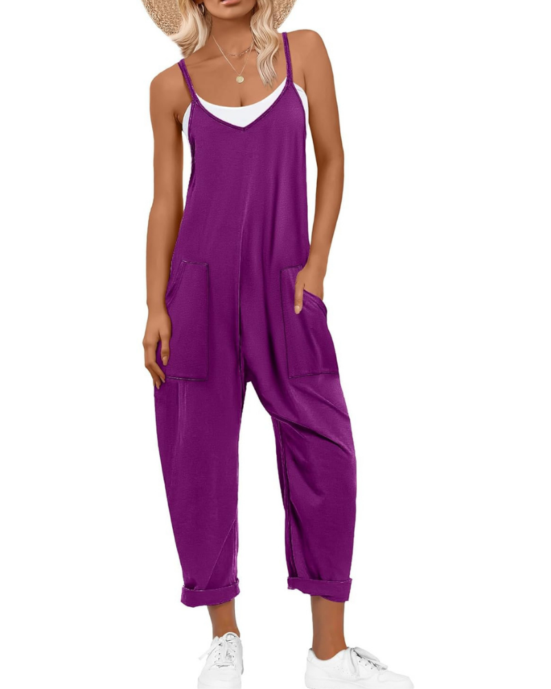 Kennedy Tuta Donna – Jumpsuit Estiva con Spalline Regolabili e Vestibilità Ampia