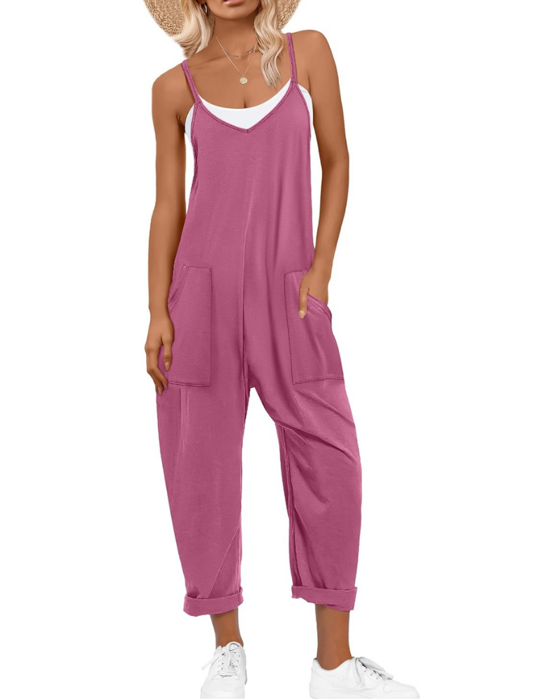 Kennedy Tuta Donna – Jumpsuit Estiva con Spalline Regolabili e Vestibilità Ampia
