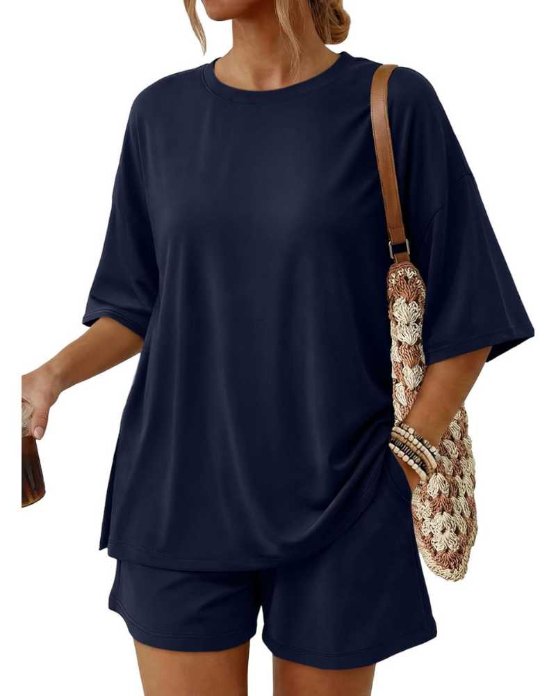 Blair Set Donna 2 Pezzi – Top Oversize e Shorts Morbidi con Coulisse e Tasche