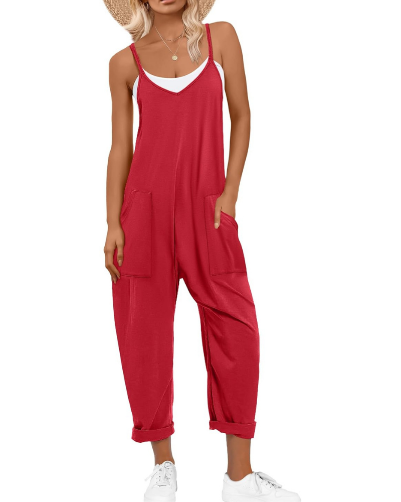 Kennedy Tuta Donna – Jumpsuit Estiva con Spalline Regolabili e Vestibilità Ampia