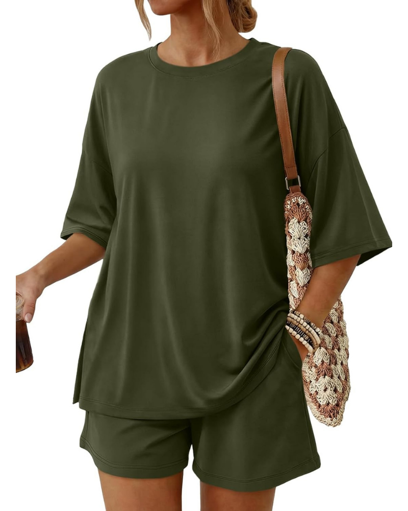 Blair Set Donna 2 Pezzi – Top Oversize e Shorts Morbidi con Coulisse e Tasche