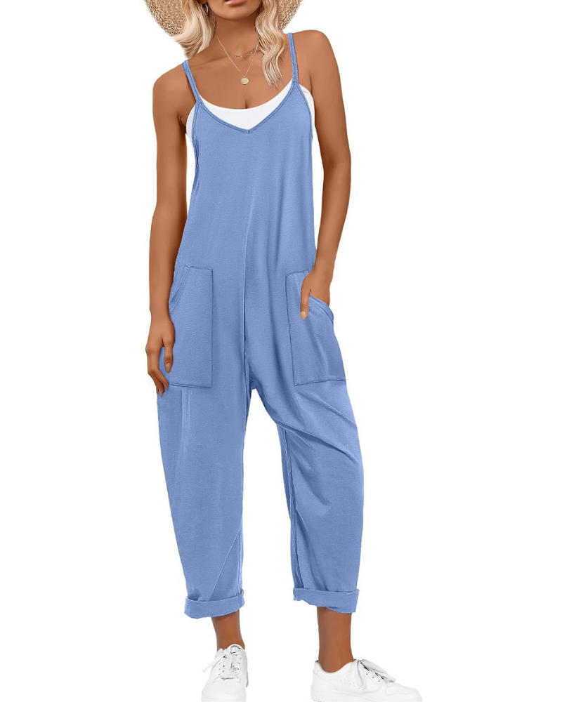 Kennedy Tuta Donna – Jumpsuit Estiva con Spalline Regolabili e Vestibilità Ampia