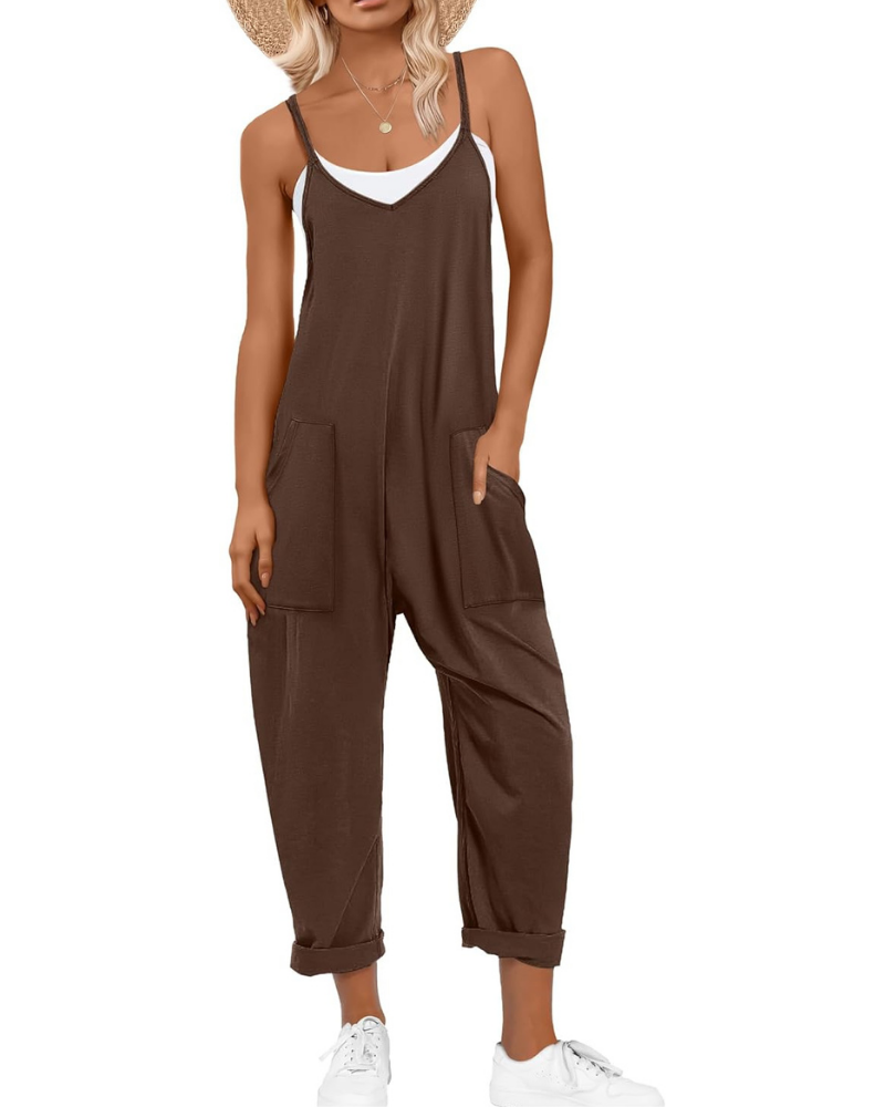 Kennedy Tuta Donna – Jumpsuit Estiva con Spalline Regolabili e Vestibilità Ampia
