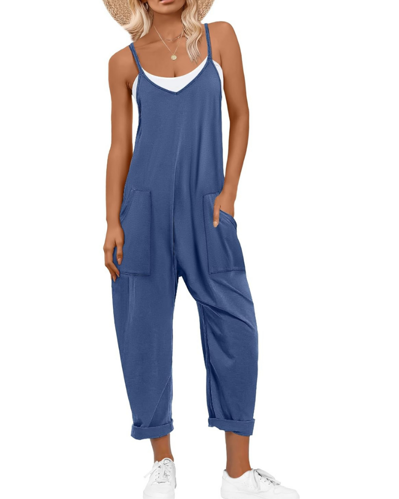 Kennedy Tuta Donna – Jumpsuit Estiva con Spalline Regolabili e Vestibilità Ampia