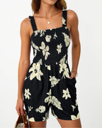 Teagan Pagliaccetto Donna – Romper Floreale con Scollo Quadrato e Vestibilità Morbida