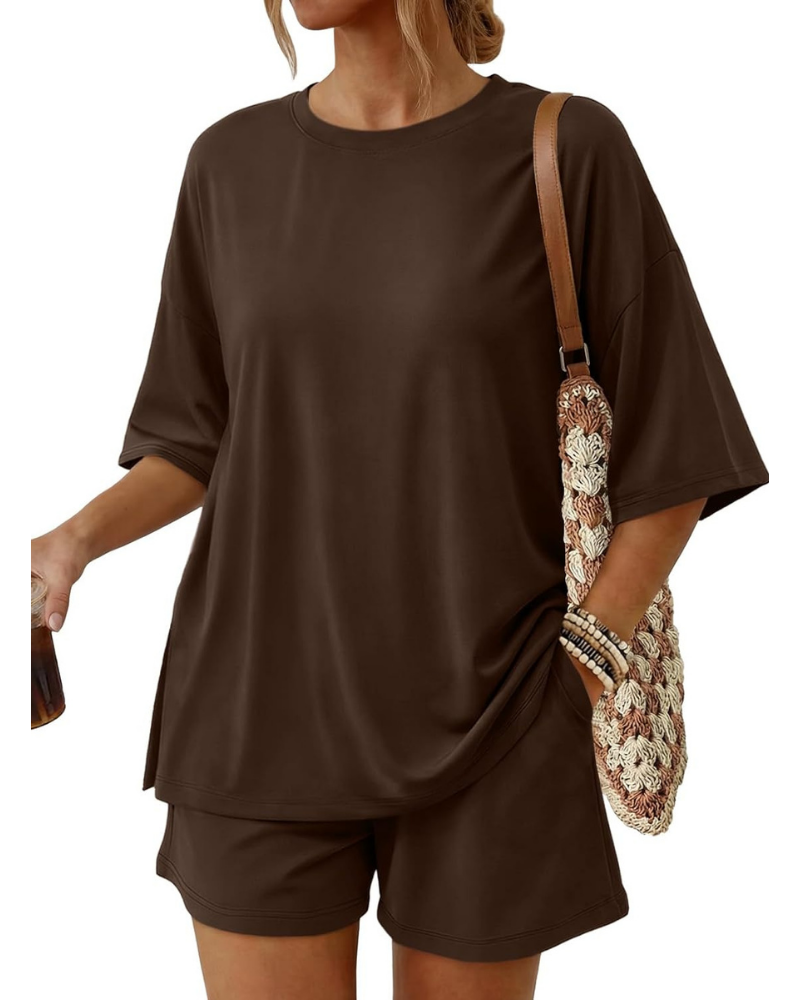 Blair Set Donna 2 Pezzi – Top Oversize e Shorts Morbidi con Coulisse e Tasche
