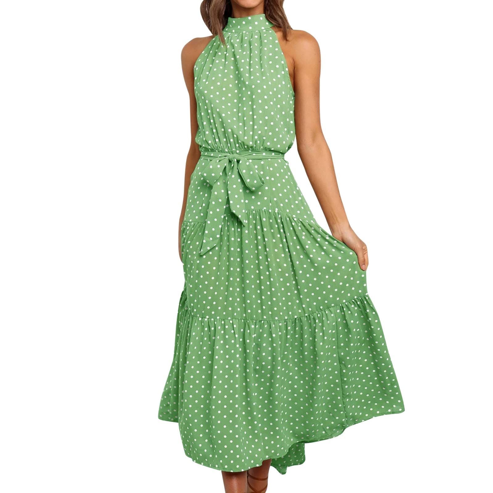 Ariana Damen Boho-Kleid – Blumenmuster, lockere Passform & Stretchstoff