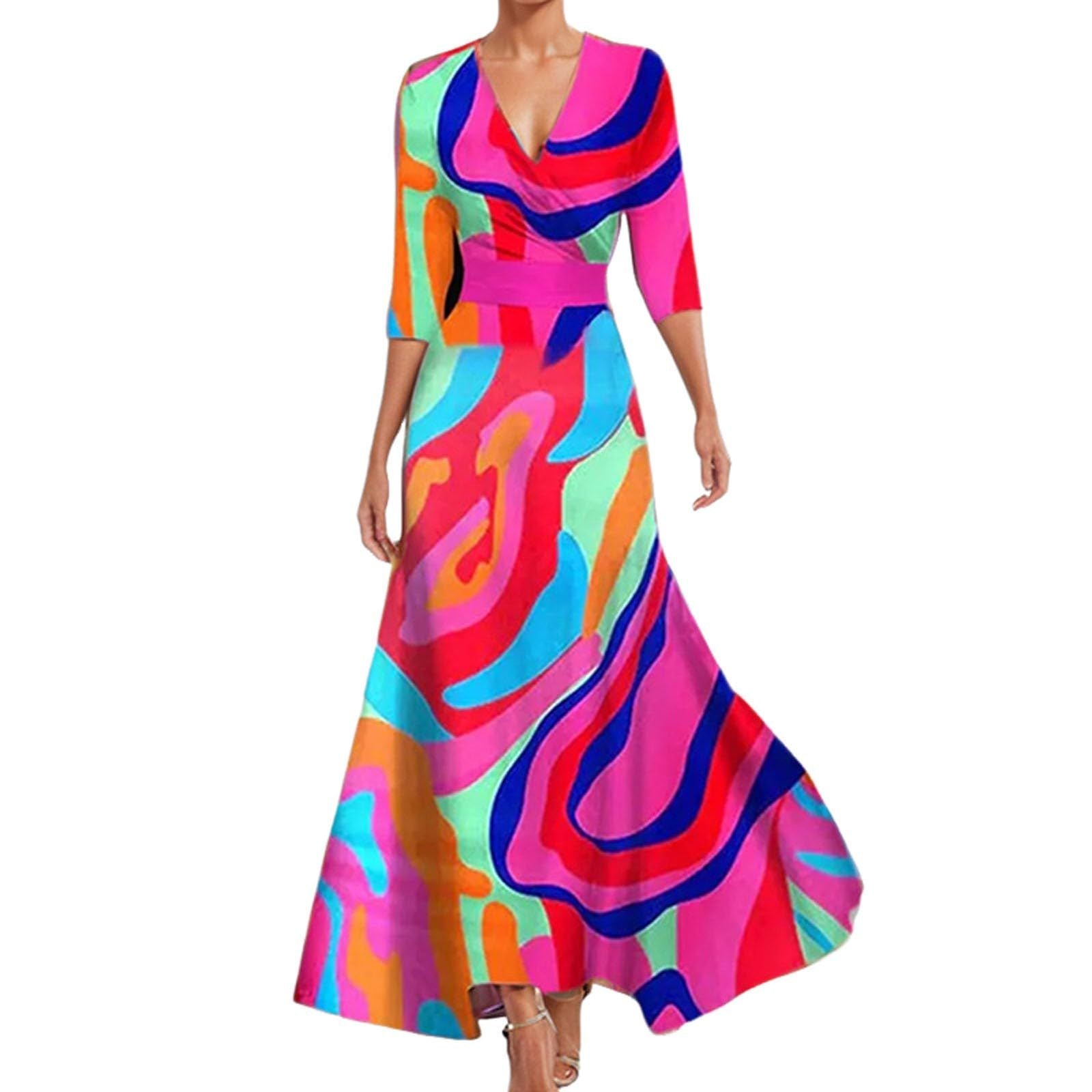 Morgan Damen Sommerkleid – Vielseitige Passform, kurze Ärmel & eleganter Casual-Stil
